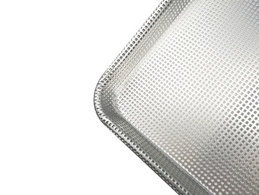18&quot;*13&quot;1&quot; Full perforated baking bread tray burger or hamburger or hot dog bun baking pan no coating aluminium bread pan
