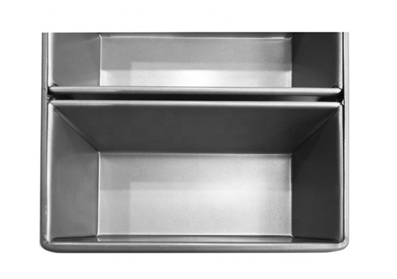 5 slotted Alumminum steel baking loaf pan baking tray toast box bread molding bread baking toast box for restaurant