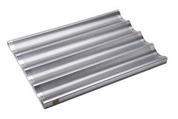 6 slotted aluminum french bread baking pan baguette baking tray