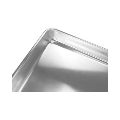 commercial 26''*18''*1'' 1mm rectangle full size baking tray baking pan full bun pan heavy duty wire-in-the-rim flat baking tray