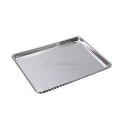 commercial 26''*18''*1'' 1mm rectangle full size baking tray baking pan full bun pan heavy duty wire-in-the-rim flat baking tray