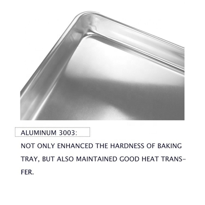 Bakery Trays 400*600mm Baking Pan Aluminum Trays 40x60 Bakery Metal Sheet Pan 1mm Thickness Flat Oven Tray