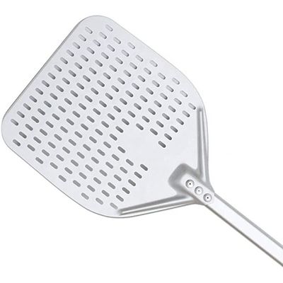 66cm Hard Anodized Aluminum Pizza Shovel 12 Inch Silver Alumina Perforated Pizza Peel