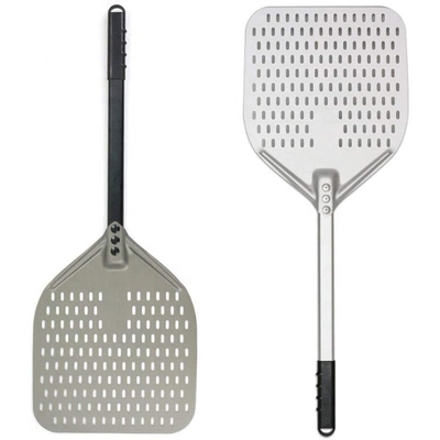 66cm Hard Anodized Aluminum Pizza Shovel 12 Inch Silver Alumina Perforated Pizza Peel