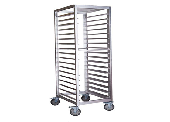 RK Bakeware China Foodservice NSF 15 Tiers Revent Oven  Double Rack Stainless Steel Baking Tray Trolley