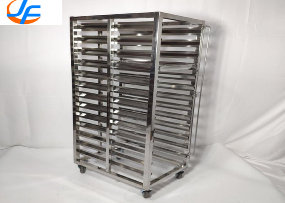 RK Bakeware China Foodservice NSF 600 400 Stainless Steel Baking Tray Trolley / Stainless Steel Double Oven Rack