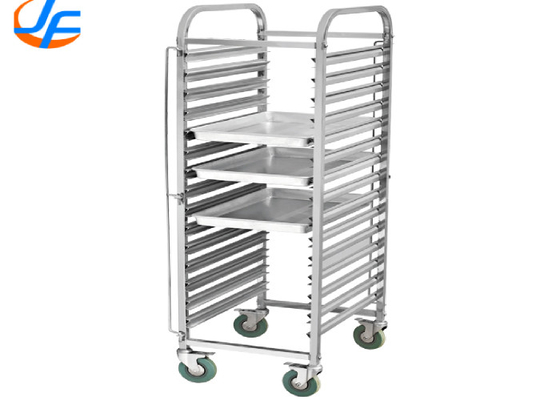 RK Bakeware China Foodservice NSF Custom 800 600 Revent Oven Baking Tray Trolley Food Trolley With Pan Stainless Steel