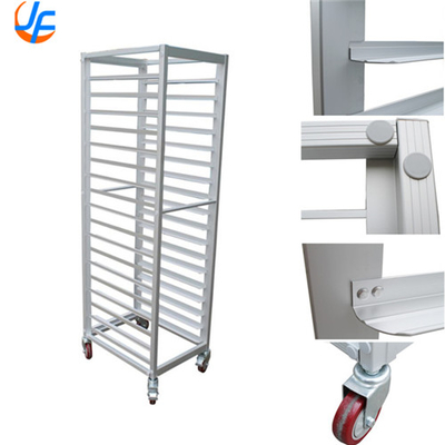 RK Bakeware China-32 Trays Double Oven Rack Baking Tray Trolley / 304 Stainless Steel Baking Bread Trolley Rack