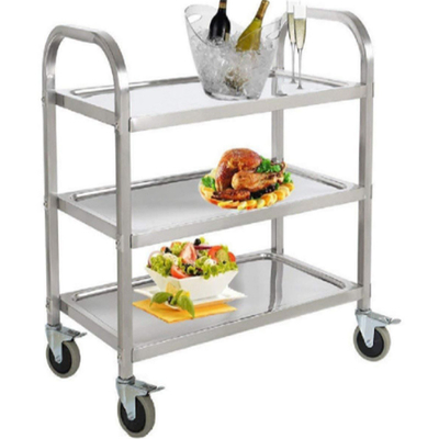 RK Bakeware China Foodservice NSF Winco Suc-30 3-Tier Stainless Steel Food Trolley