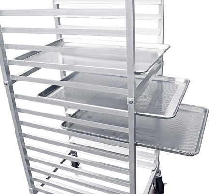                  Rk Bakeware China Foodservice 36527 Commercial 10 Tier Aluminum Sheet Pan Rack Bun Pan Rack             