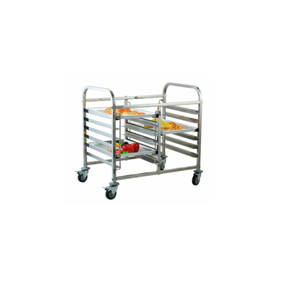 Rk Bakeware China-Z Frame 20 Pan End Load Stainless Steel Nesting Trolley Bun Sheet Pan Rack - Assembled