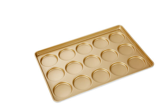 15 Cavity 600x400x30mm PTFE Hamburger Bun Baking Pan