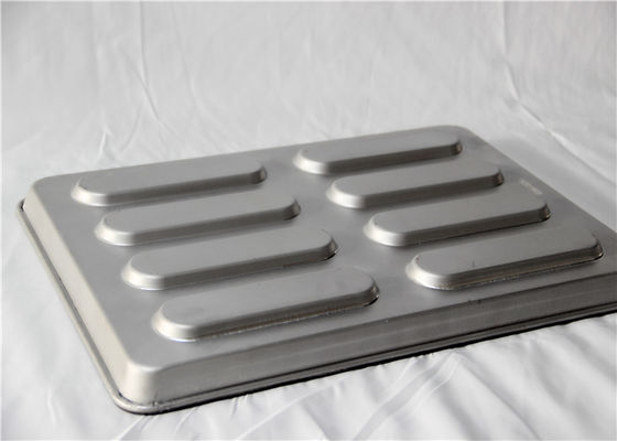 Sliver 530x380x40mm 0.8mm Hot Dog Bun Pan