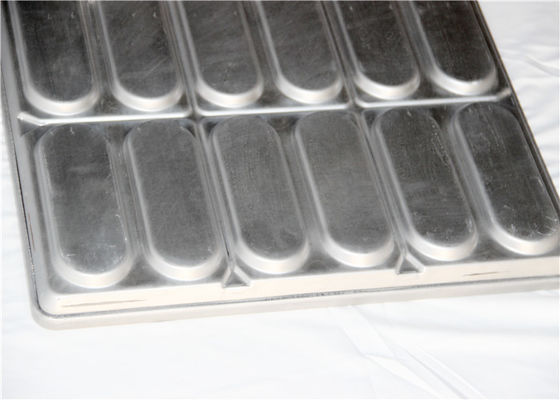 18 Cavity PTFE 654x535x38mm Hot Dog Bun Baking Pan