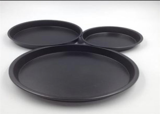 Black 203x193x25mm 8 Inch Pizza Baking Trays 203x195x41