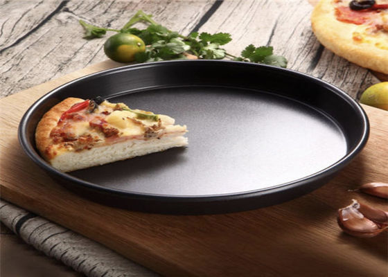 Black 12 Inch 305x297x25mmmm Pizza Making Tray