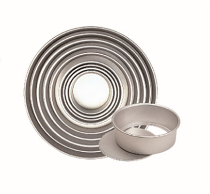 Cake Aluminum 254x248x80mm Round Non Stick Baking Tray