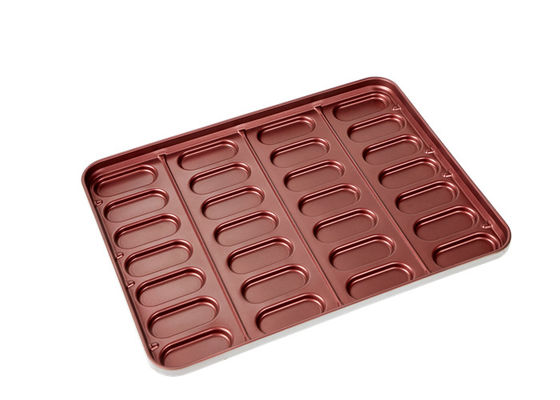 PTFE Non Stick 670x511x40mm Hot Dog Bun Baking Pan