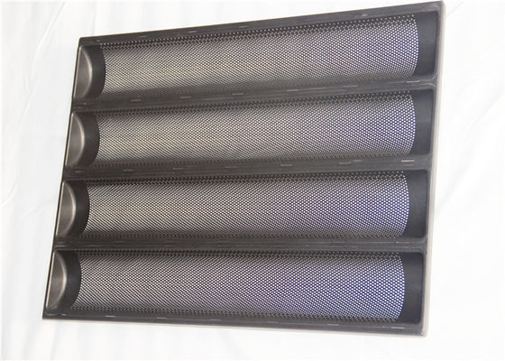 MAXXI Aluminium Steel 1.2mm Perforated Baguette Pan