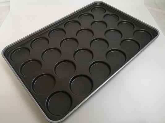 4" 24 Links Aluminum Hamburger Bun Baking Pan Easy Cleaning