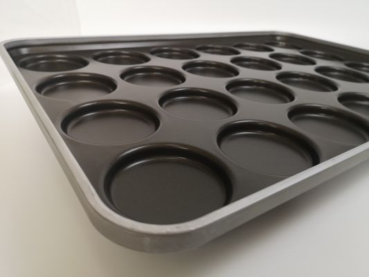 4" 24 Links Aluminum Hamburger Bun Baking Pan Easy Cleaning