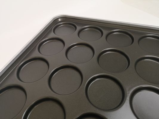 4" 24 Links Aluminum Hamburger Bun Baking Pan Easy Cleaning