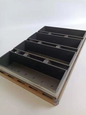 Economical 4 Strapped Non Toxic Loaf Pan Corrugated Surface
