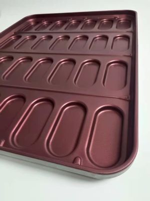 Aluminum Steel 28 Cavity 670x511.2x40.4mm Hot Dog Bun Baking Mold  Pan