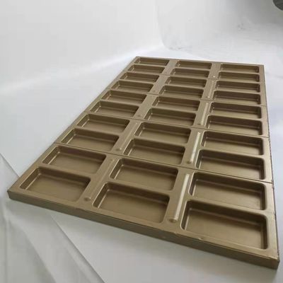 PTFE 0.8mm 920x600x33.5mm Industrial Baking Pan  Gold Cookie Sheet