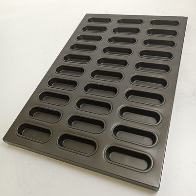 Al Steel Deep Non Stick Bun Tins 30 Cavity With PTFE Coating