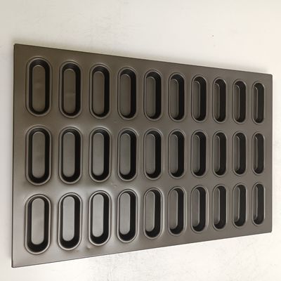 Al Steel Deep Non Stick Bun Tins 30 Cavity With PTFE Coating