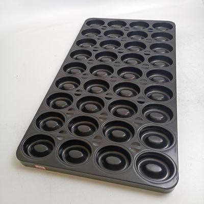 36 Cavity Aluminum Steel Oval Donut Cake Baking Trays