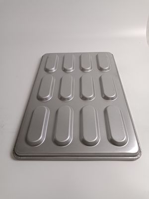 400x600mm 12 Cavity PTFE Hot Dog Bun Baking Pan evenly heated