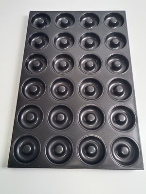 24 Cavity Doughnut Mould Tray Roll Up Edge Design For Daily Cooking