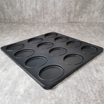 Non Stick 12 Cups Al Steel Cake Baking Trays Silicon inside