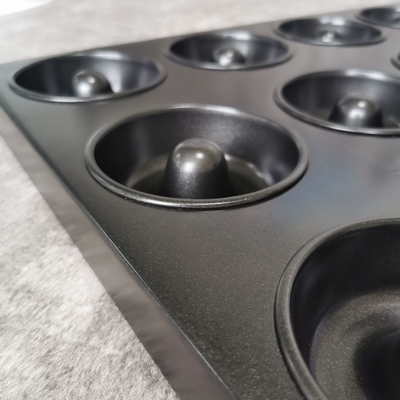 18 Cavity Doughnut Mould Tray Al Steel Material Chemical Stable