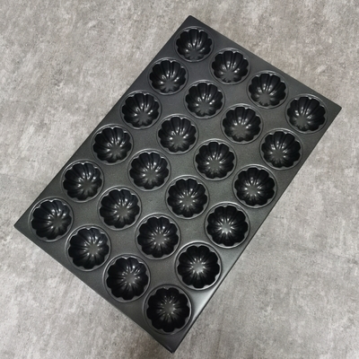 24 Cavity Cake Baking Tray 1.0mm Aluminium Cupcake Tray Non Stick