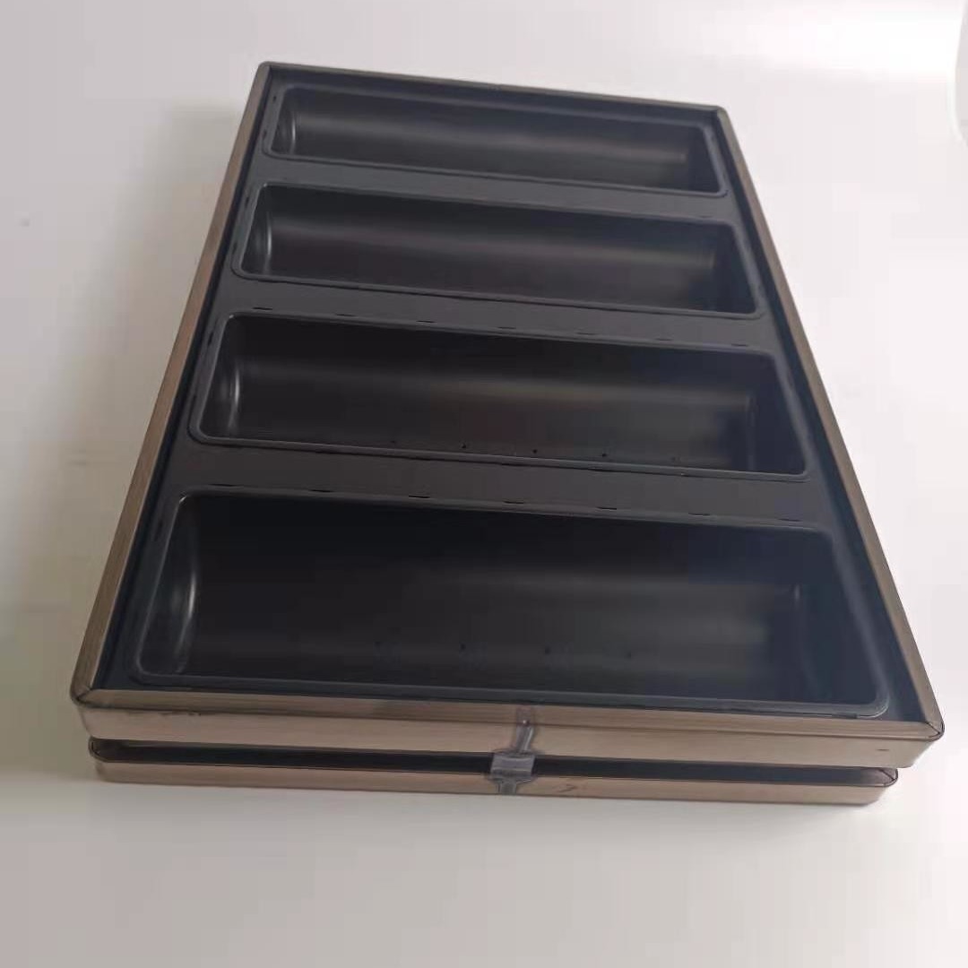 1.0mm thickness PTFE 4 Strapped Commercial Extra Long Loaf Pan